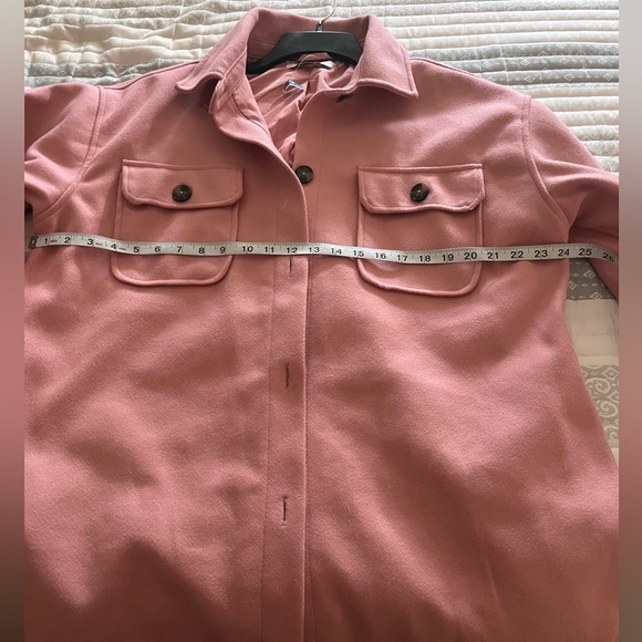 L/XL Calvin Klein Shacket in. Beautiful pink mauve color - Picture 7 of 8